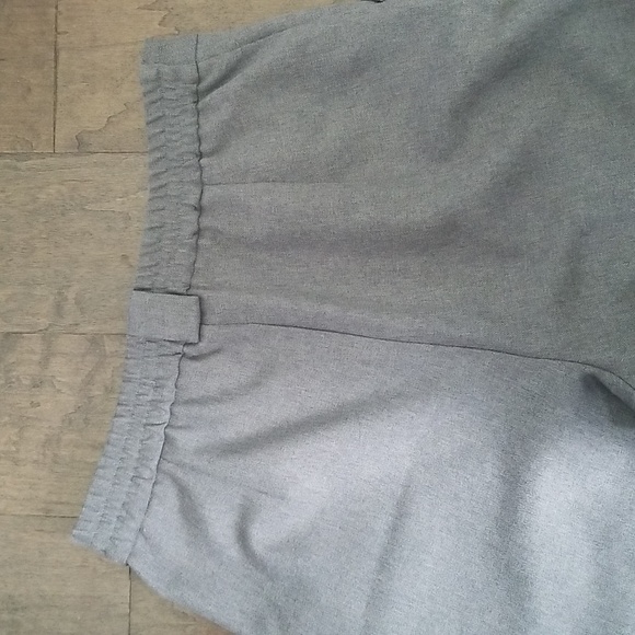 Grey Knee Length Trouser Shorts - Picture 8 of 9